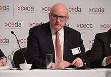 Nigel McBride at a CEDA event in Adelaide (2016)