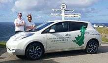 Nissan Leaf at lands End