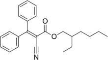 Structural formula of octocrylene