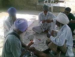 Men playing cards