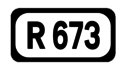 R673 road shield}}