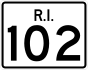 Route 102 marker