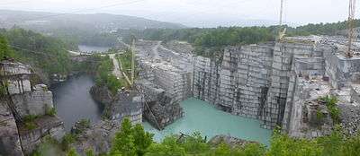 Panorama of Rock of Ages in Barre, Vermont