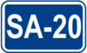 Autovía SA-20 shield}}