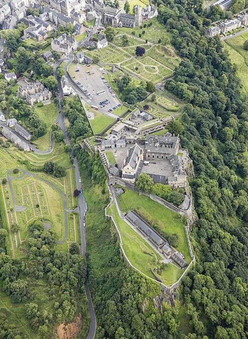 Aerial view of Stirling Castle