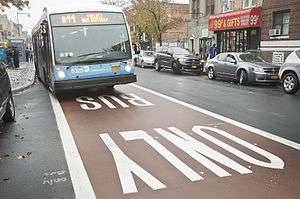 A bus on the B44 Select Bus Service route in Brooklyn