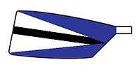 Image showing the rowing club's blade colours