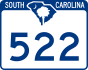 SC Highway 522 marker