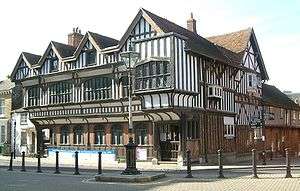 Large Tudor-style house on a corner