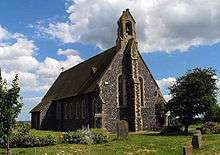 View of the church from the north-west