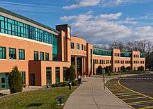 View of Staples High School, December 2011