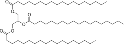 Skeletal formula of stearin