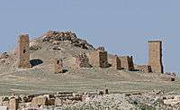 Brick tombs on a hillside