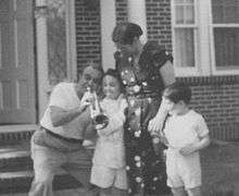 Trumpeter Joseph Rescigno with grandsons