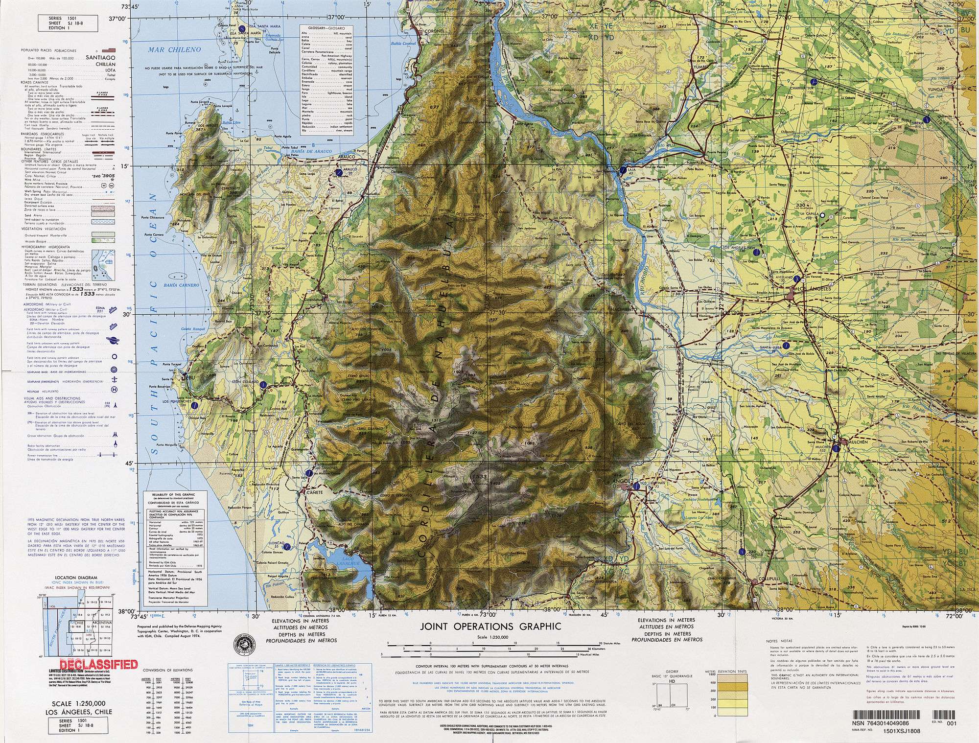 Tavolevo (also Tavoleo), Nicodahue and Culenco Rivers between the Nahuelbuta Range and the Biobío River