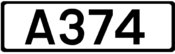 A374 road shield