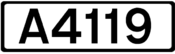 A4119 road shield