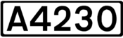 A4230 road shield