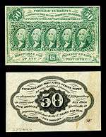 fifty-cent first-issue fractional note