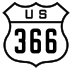 U.S. Route 366 marker