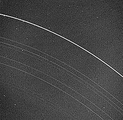 Voyager 2 photo of the Rings of Uranus