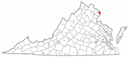 State map highlighting City of Alexandria