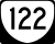 State Route 122 marker