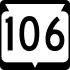 State Trunk Highway 106 marker