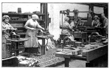 Women working at Pendleton factory during WW1