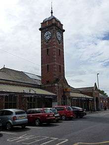 Whitley Bay station exterior in 2011