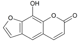 Chemical structure of xanthotoxol.