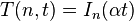 T(n, t) = I_n(\alpha t) 