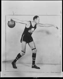 Photograph of Joe Lapchick in Celtic uniform, 1922